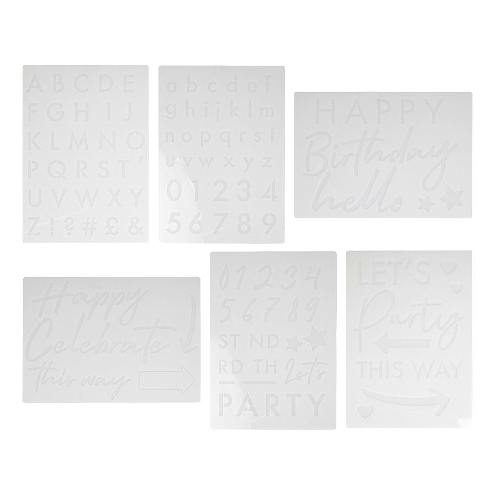 Sapluunat Kirjaimet & Numerot