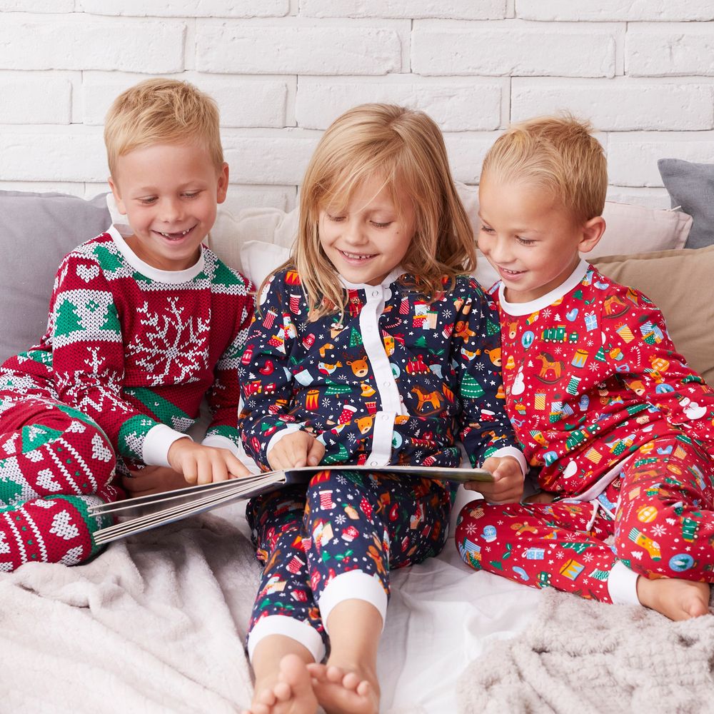 Strikket Julepyjamas Barn