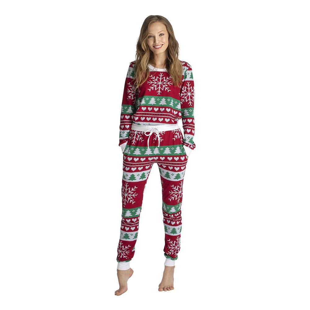 Neulottu Joulupyjama Naisten