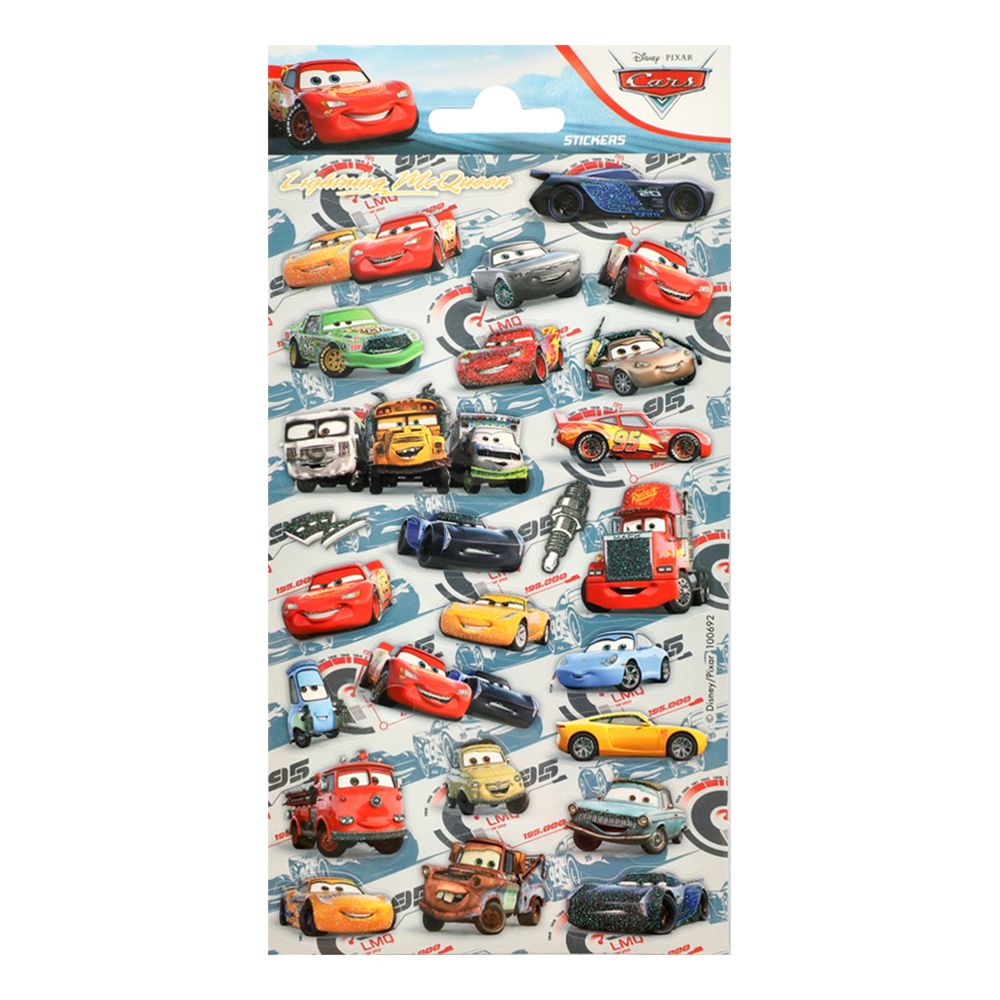 Stickers Bilar/Cars Glitter