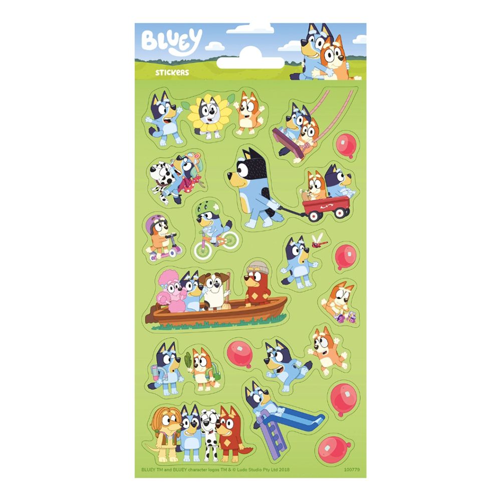 Klistremerker Bluey Ikoner