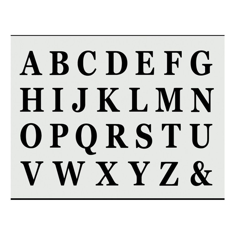 Stickers Bokstaver Svarte