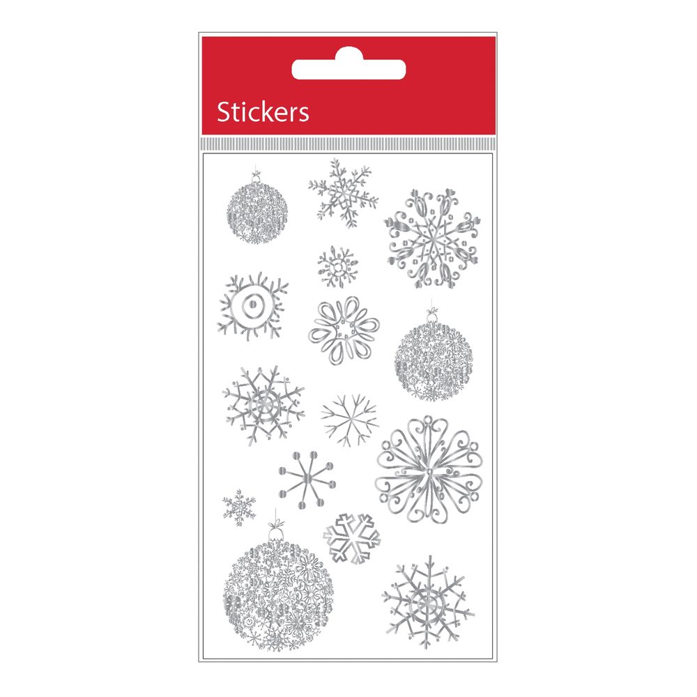 Stickers Snefnug Sølv