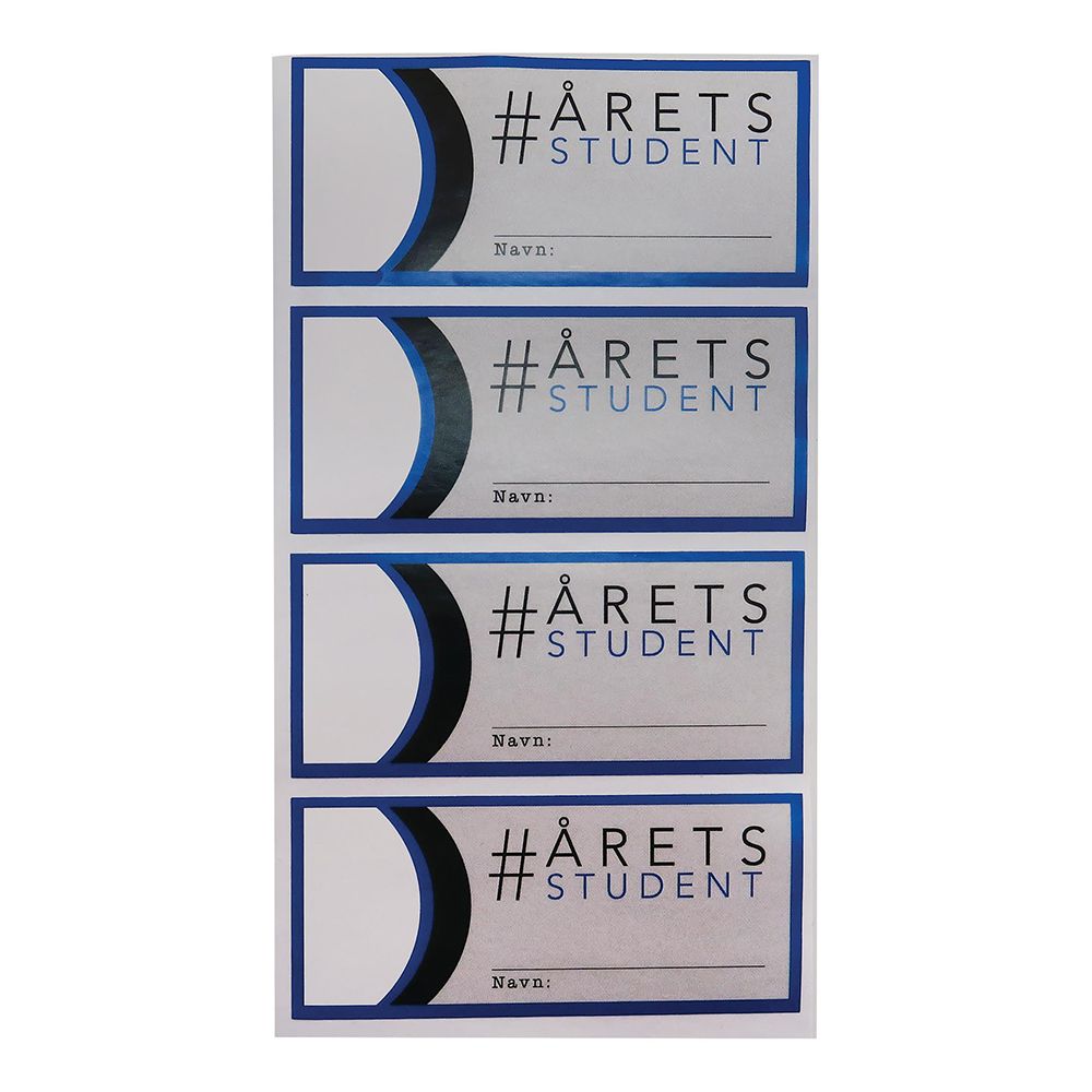Stickers Til Flaske Årets Student