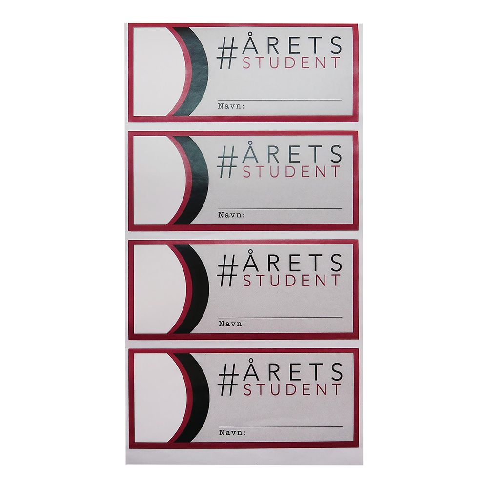 Stickers Til Flaske Årets Student