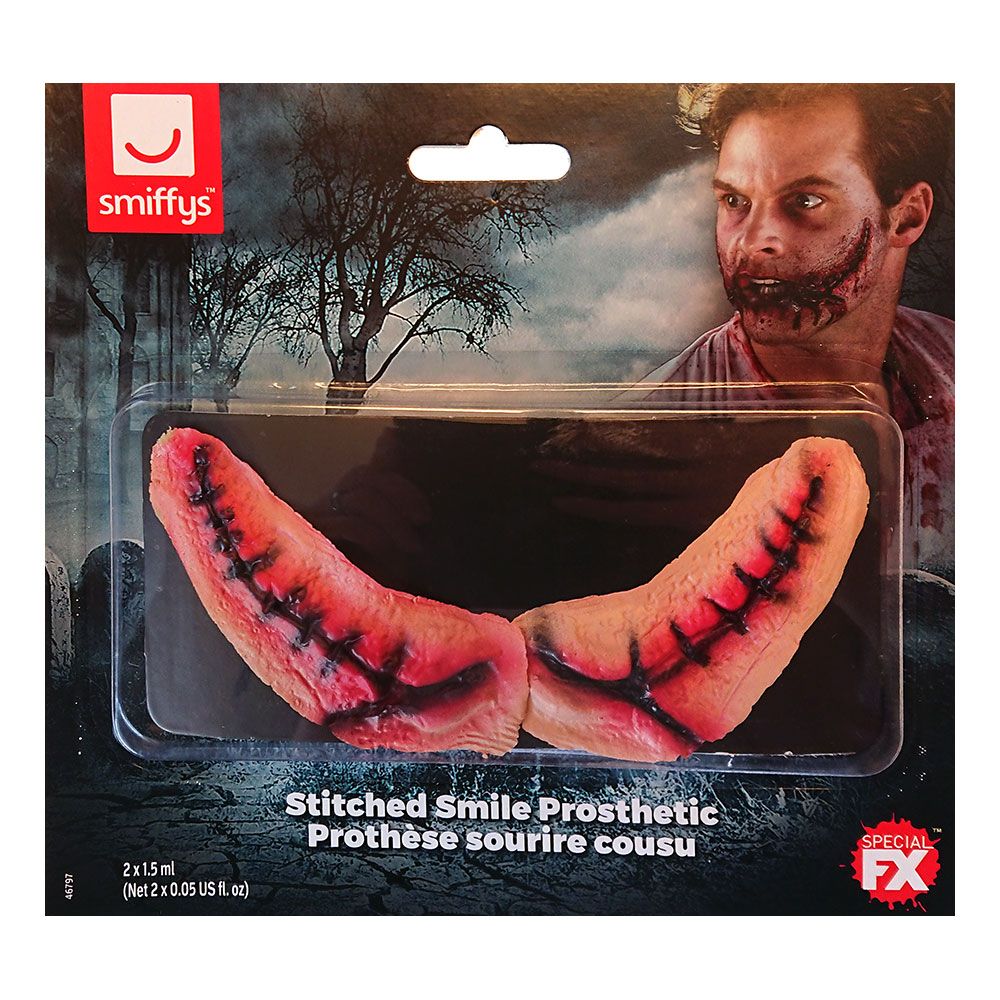 Stitched Smile Wounds FX Latexsår