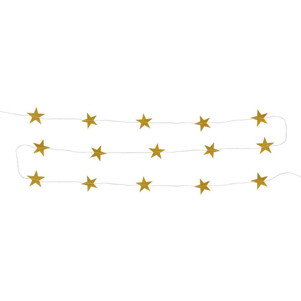 Stjärngirlang Guld/Glitter