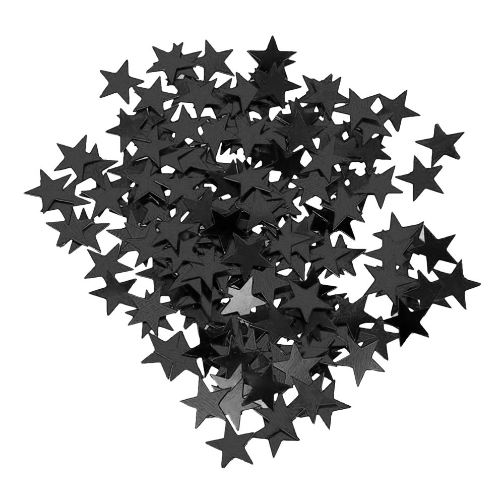 Stjernekonfetti Sort