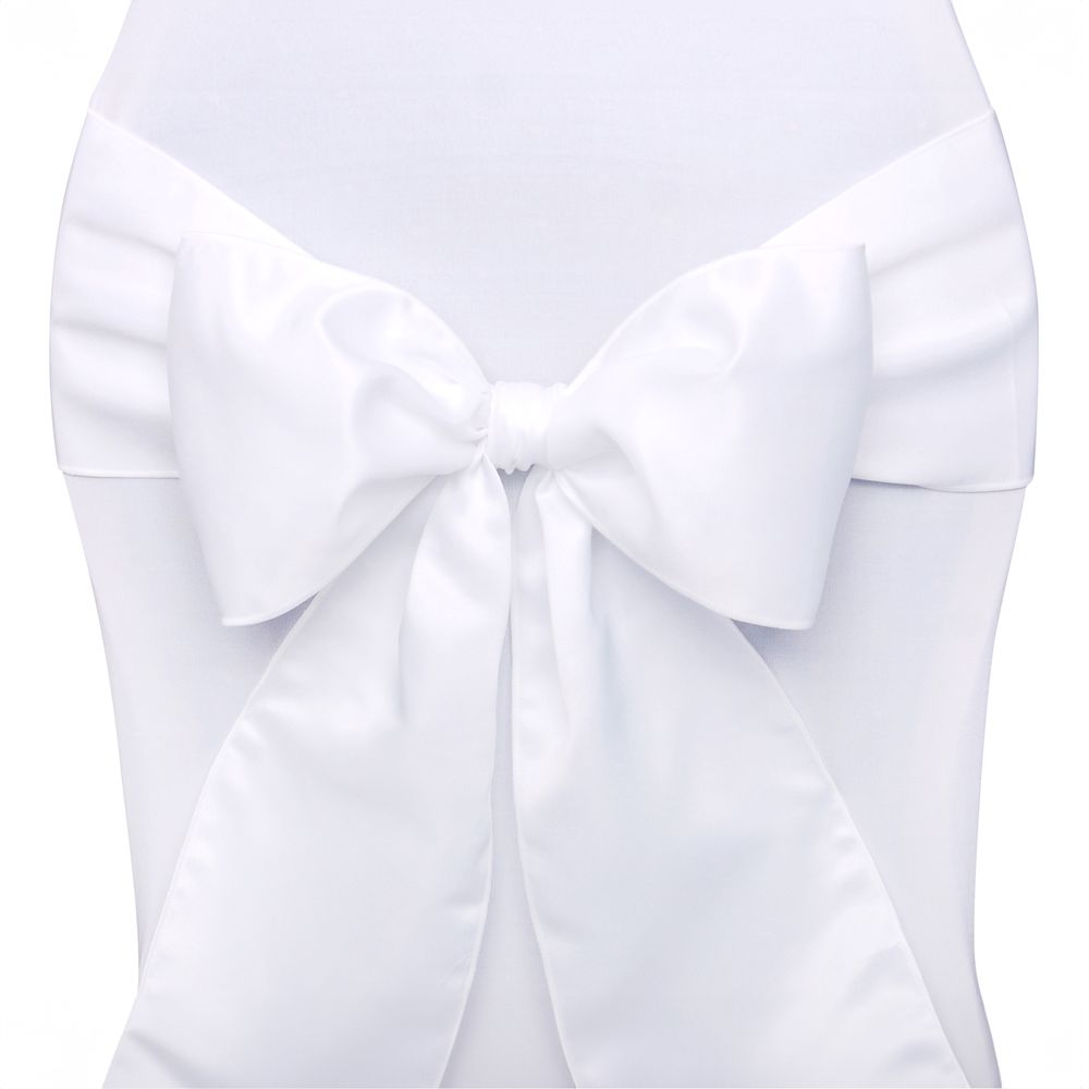 Stolsrosetter i Satin Vita
