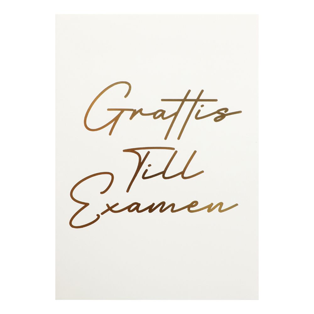 Stort Kort Tillykke Med Eksamen