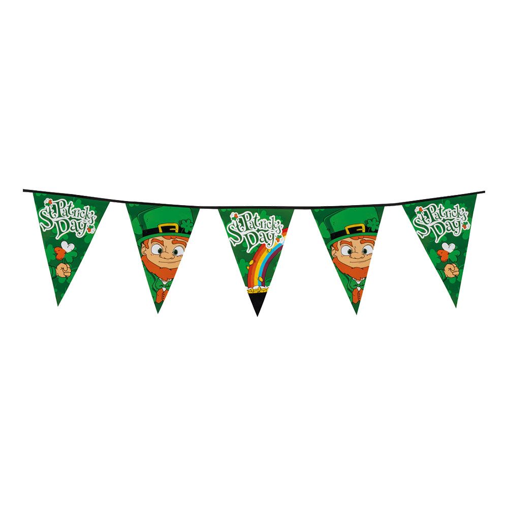 St.Patricks Day Flagg-girlander Stor