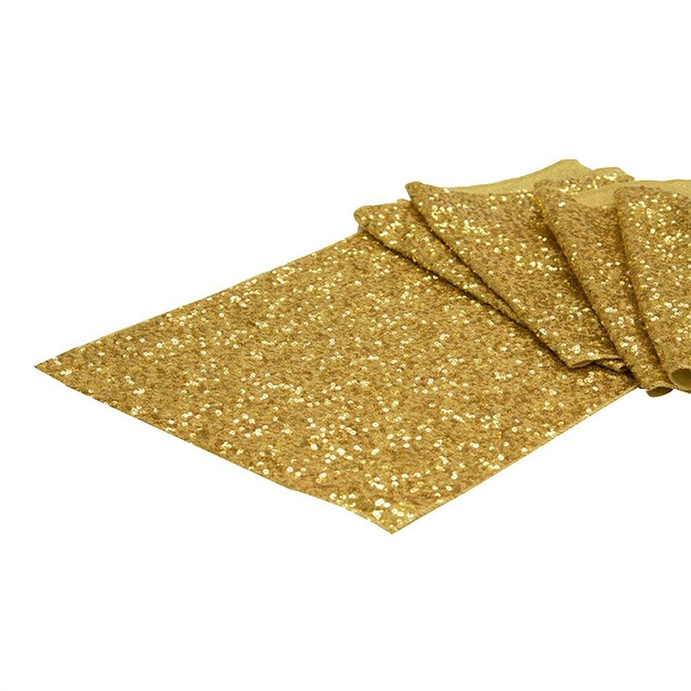 Bordslöpare Paljett Guld