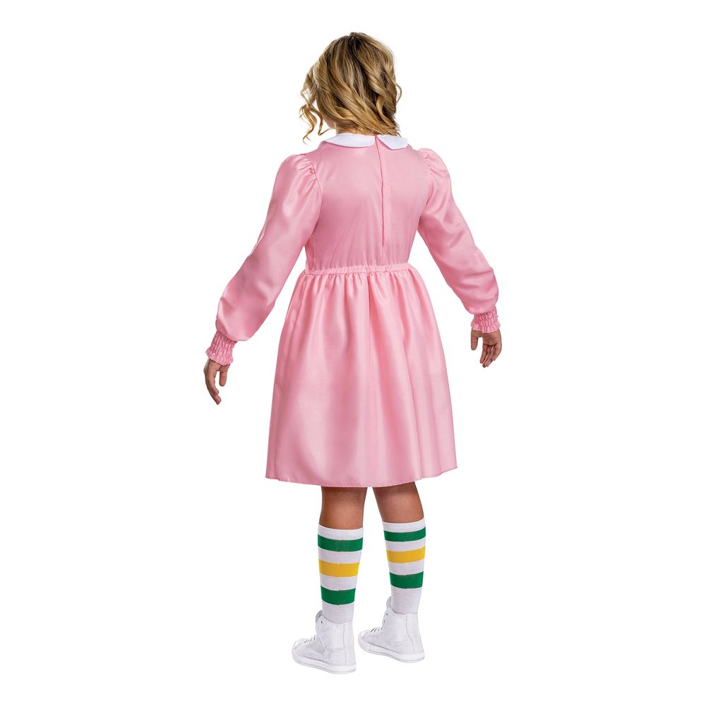 Stranger Things Eleven Rosa Teen Maskeraddräkt