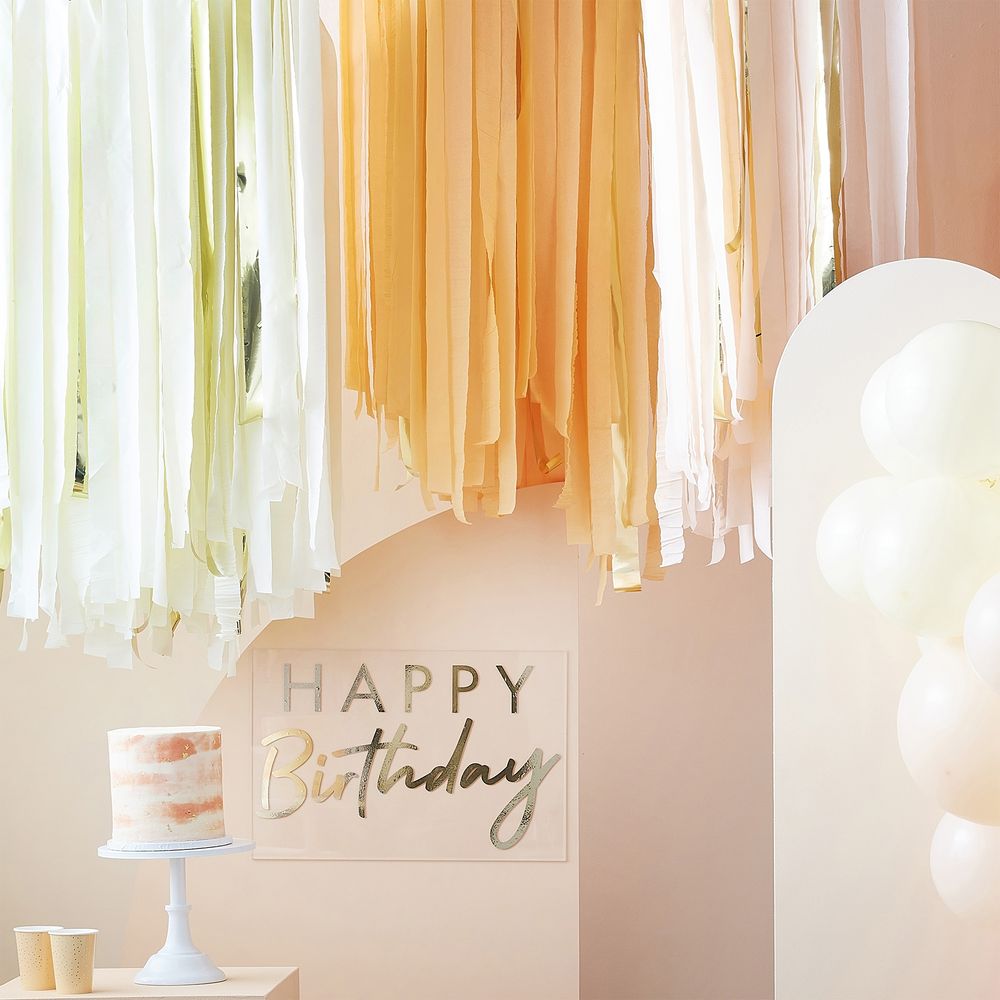 Streamers Peach/Gold