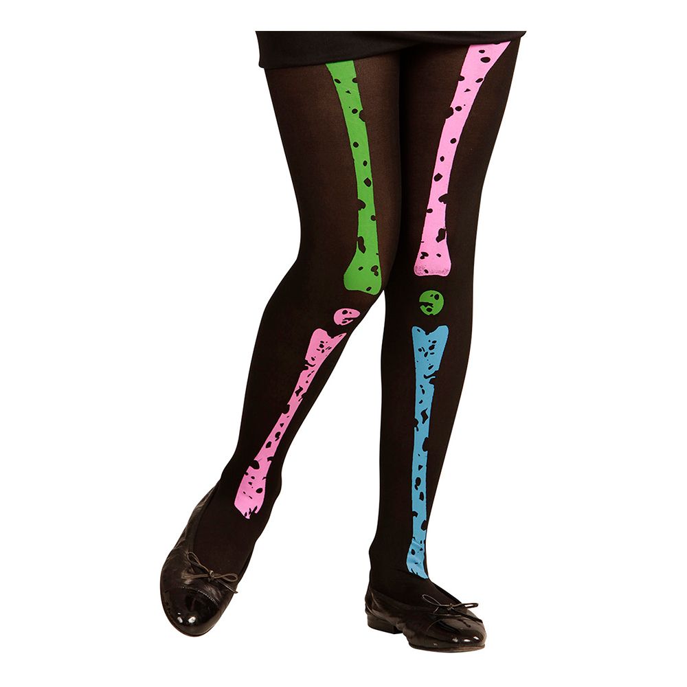 Sukkahousut Lapset Neon Luuranko
