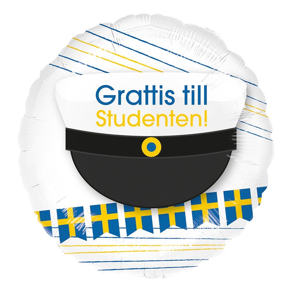 Studentdekoration Paket Silver/Blå/Gul
