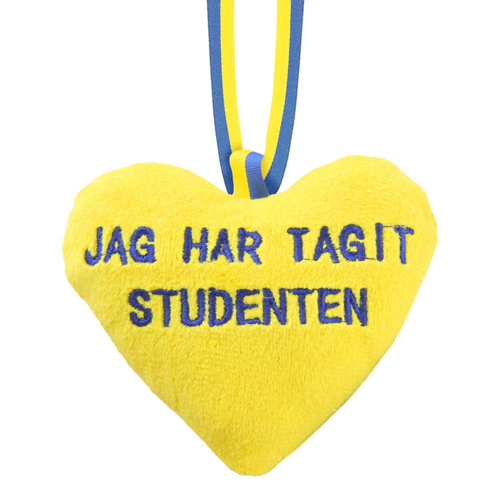 Studenthjärta med Text