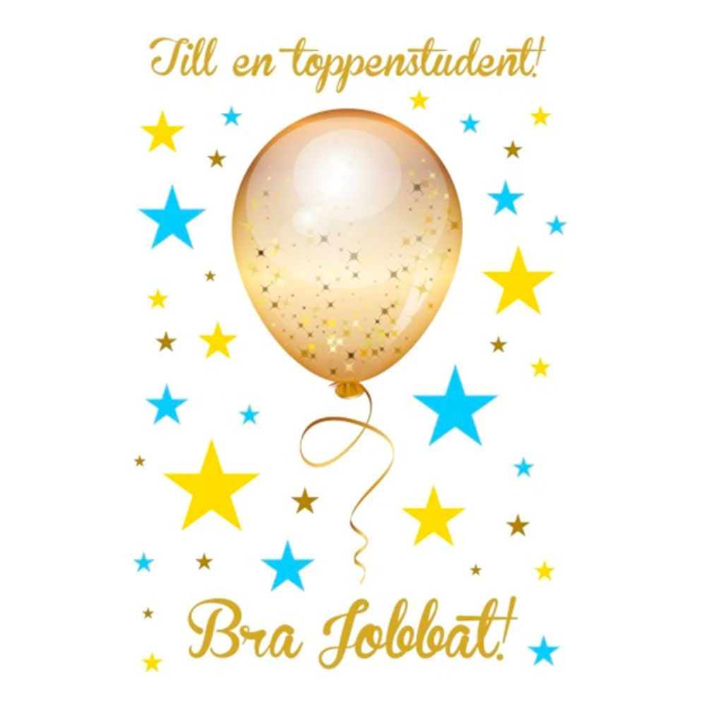 Valmistujaiskortti Toppenstudent!