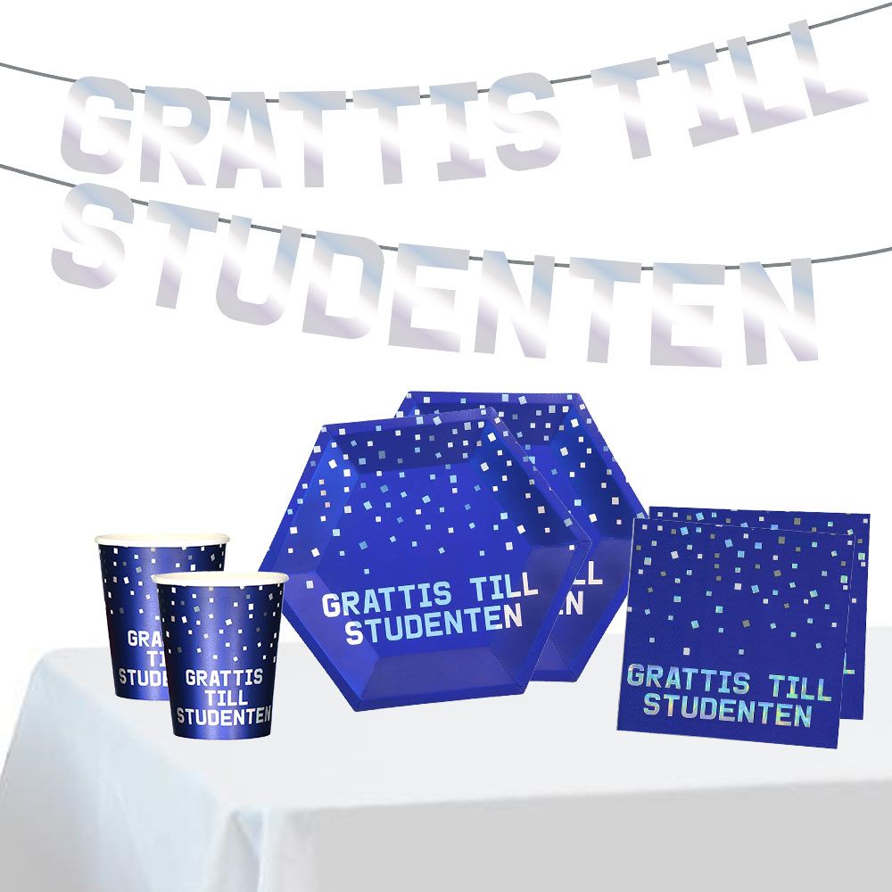 Studentpaket Grattis Till Studenten Blå