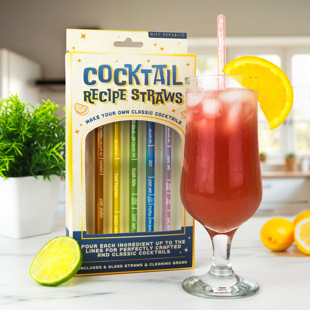 Sugrör i Glas med Drinkrecept