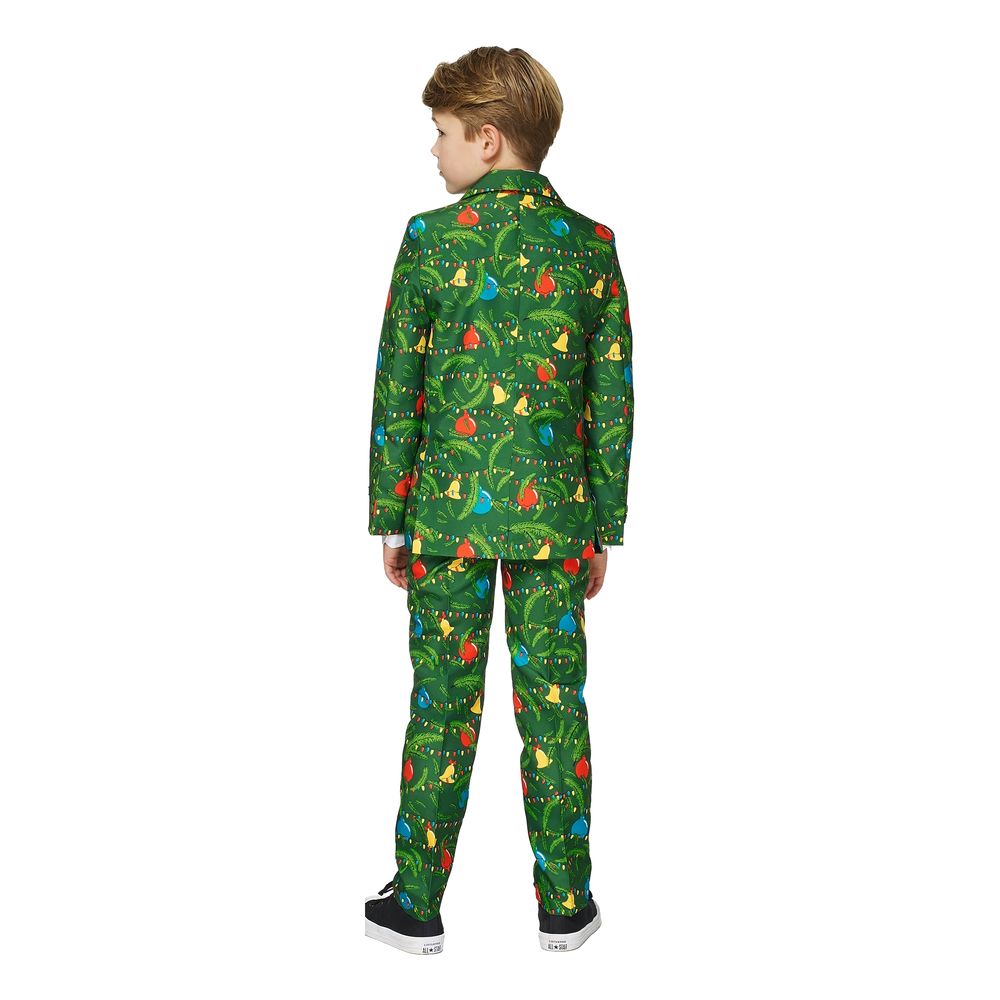 Suitmeister Boys Christmas Green Tree Light Up Jakkesæt