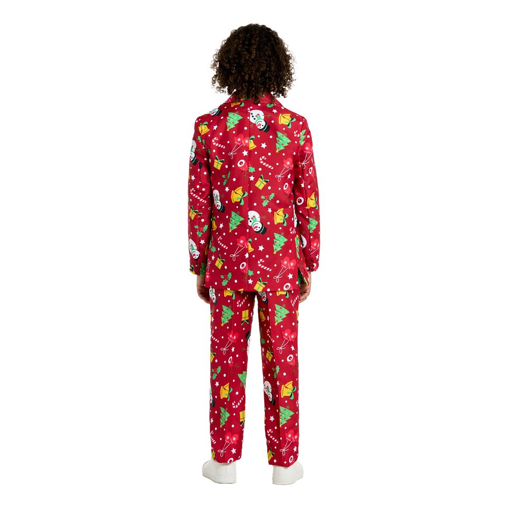 Suitmeister Boys Christmas Red Icons Light Up Joulupuku