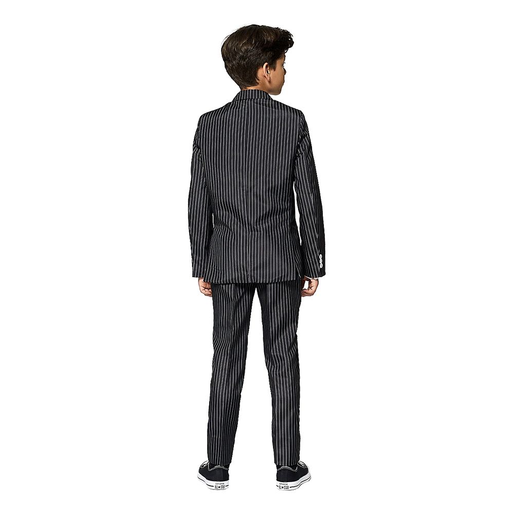 Suitmeister Boys Gangster Pinstripe Black Puku