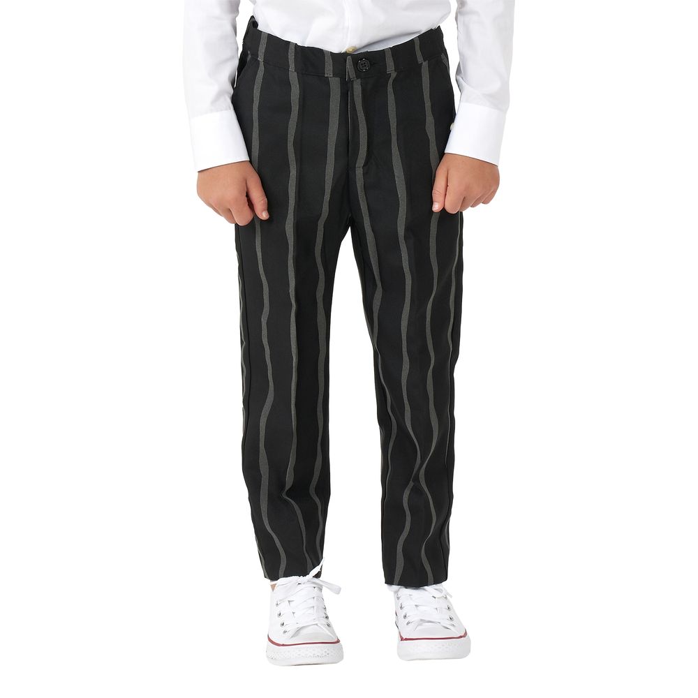 Suitmeister Boys Glow Pinstripe Musta Puku