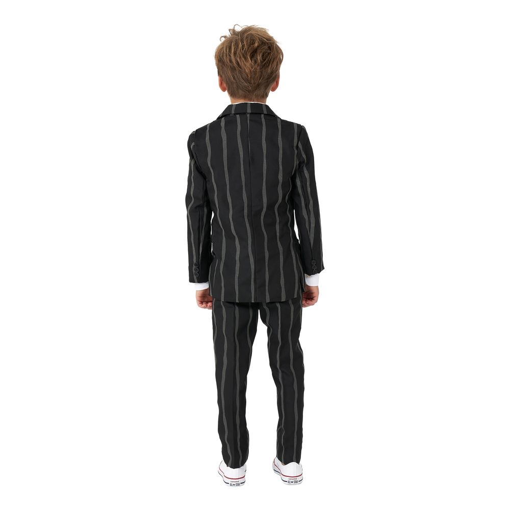 Suitmeister Boys Glow Pinstripe Musta Puku