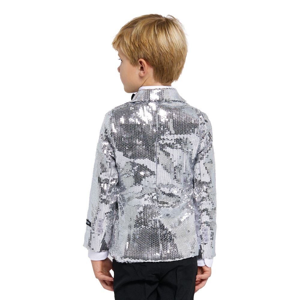 Suitmeister Boys Paljettkavaj Silver