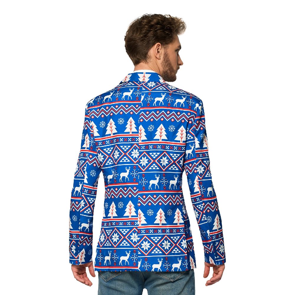 Suitmeister Christmas Blue Nordic Kavaj