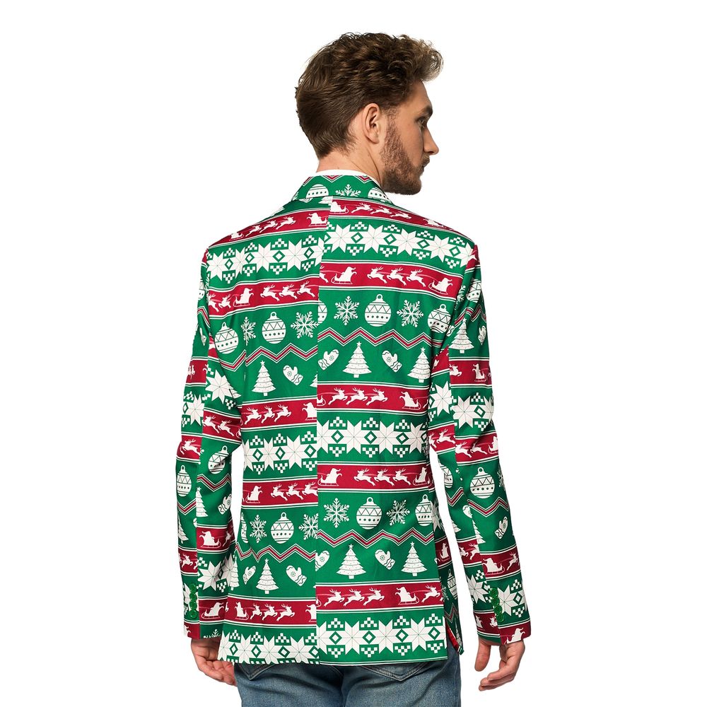 Suitmeister Christmas Green Nordic Dressjakke