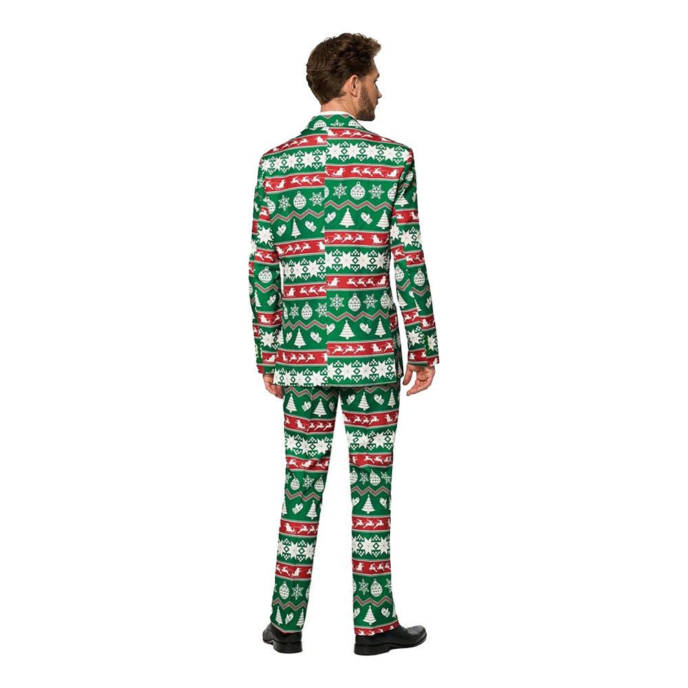 Suitmeister Christmas Green Nordic Jakkesæt