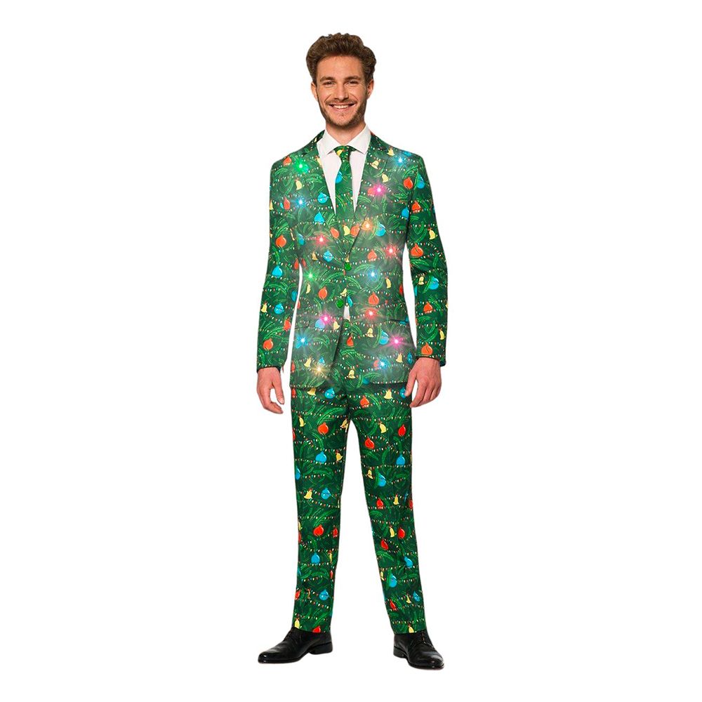 Suitmeister Christmas Green Tree Light Up Dress