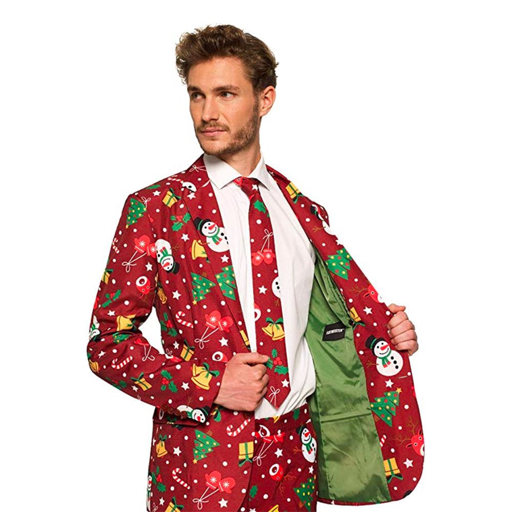 Suitmeister Christmas Red Icons Light Up Kavaj