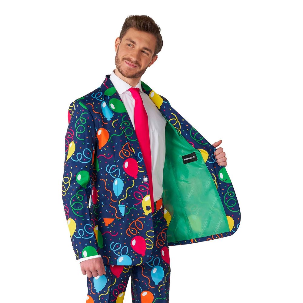 Suitmeister Confetti Balloons Navy Kostym