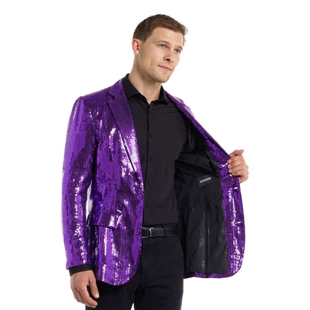 Suitmeister Pailletblazer Lilla