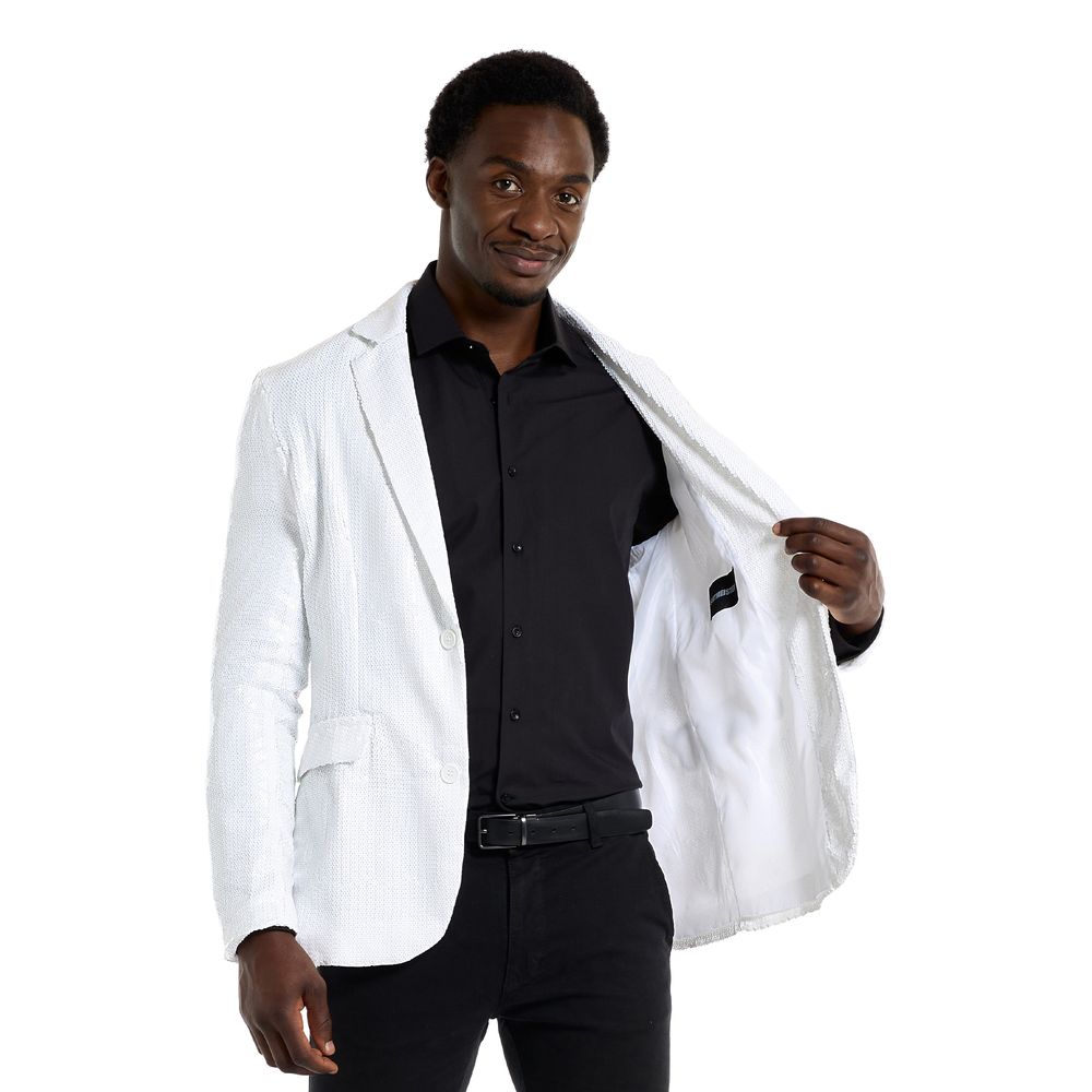 Suitmeister Pailletblazer Hvid