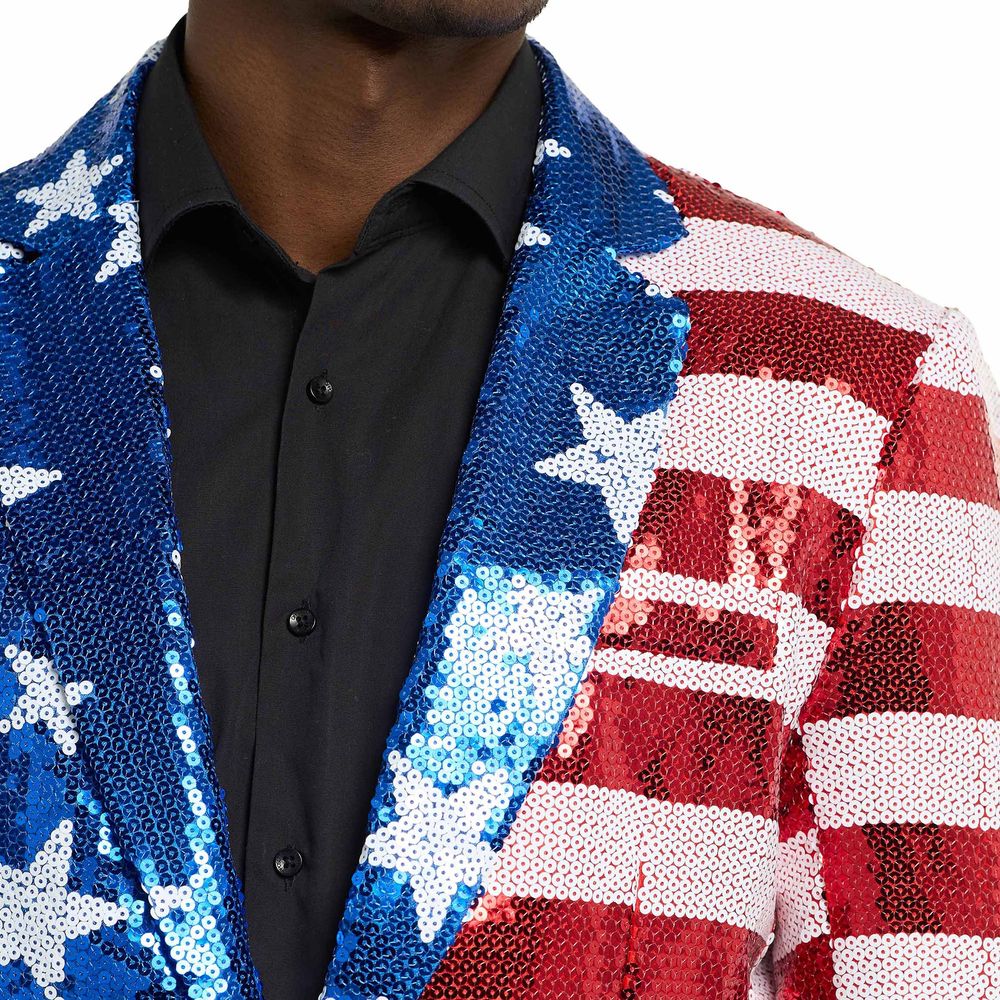 Suitmeister Stars & Stripes Paljettipikkutakki