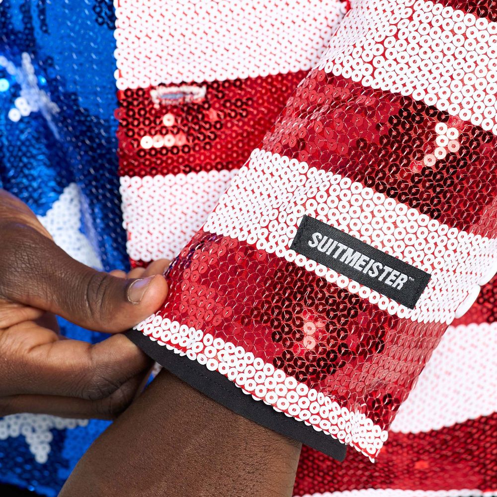 Suitmeister Stars & Stripes Paljettipikkutakki