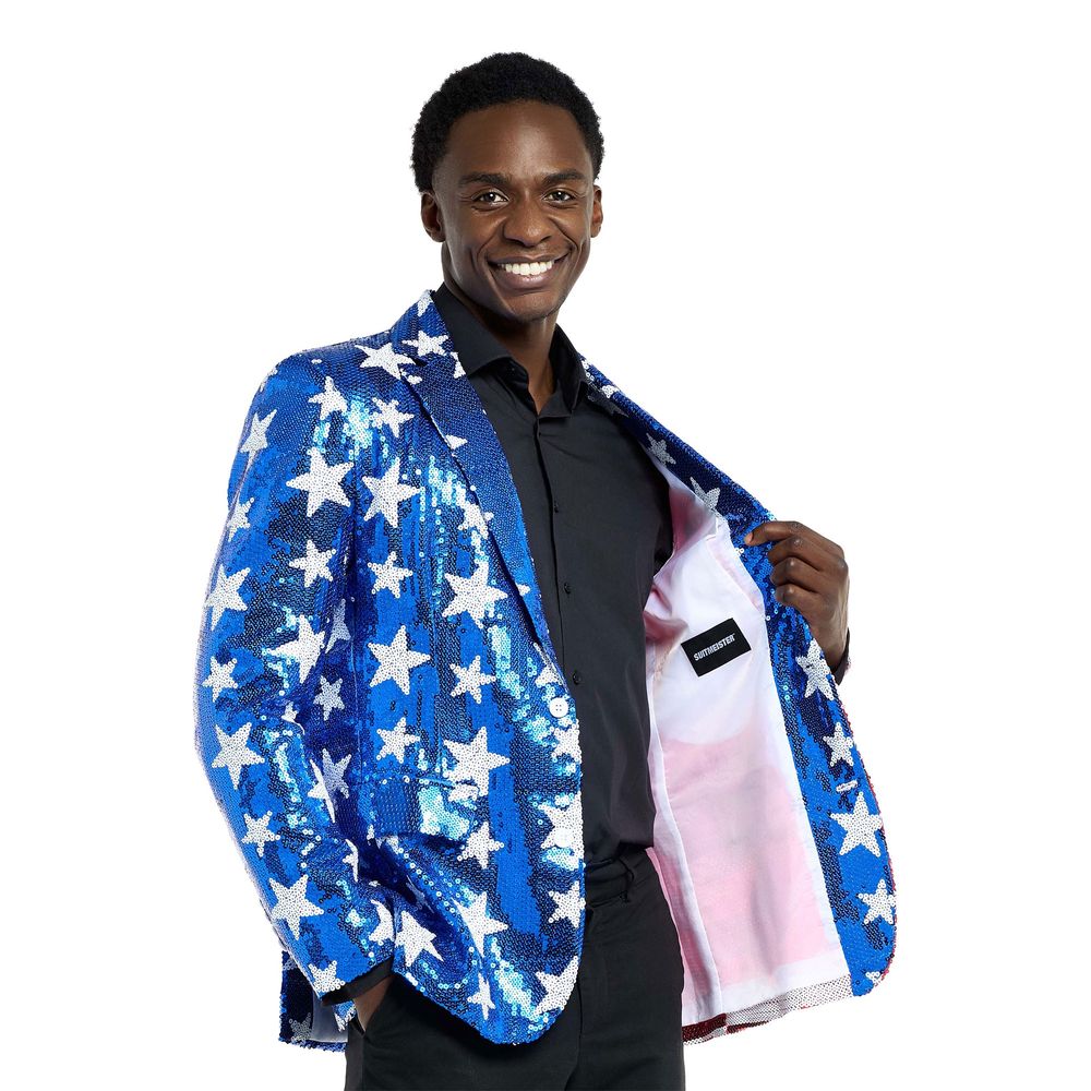 Suitmeister Stars & Stripes Paljettipikkutakki