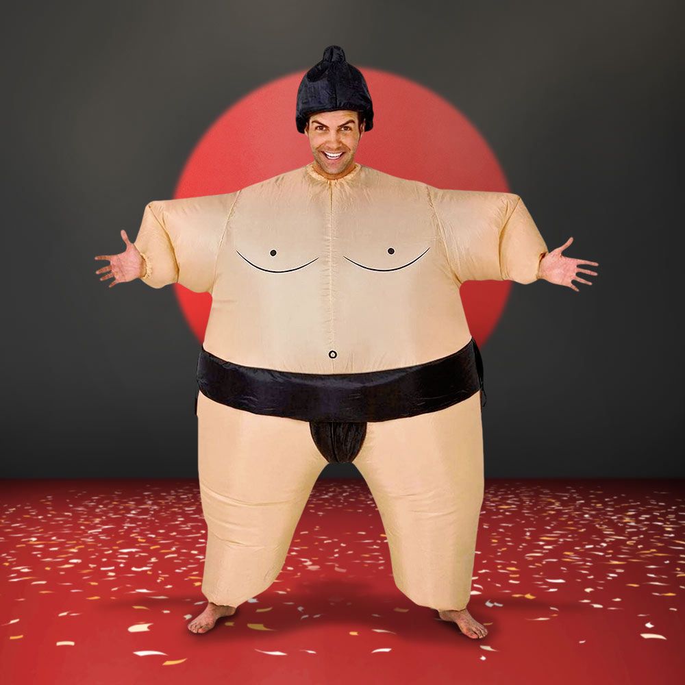 Puhallettava Sumo Naamiaisasu