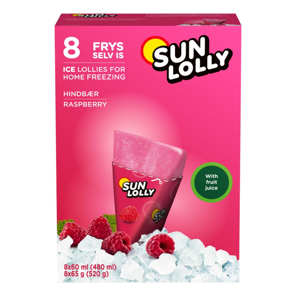 Sun Lolly Hallon Isglass