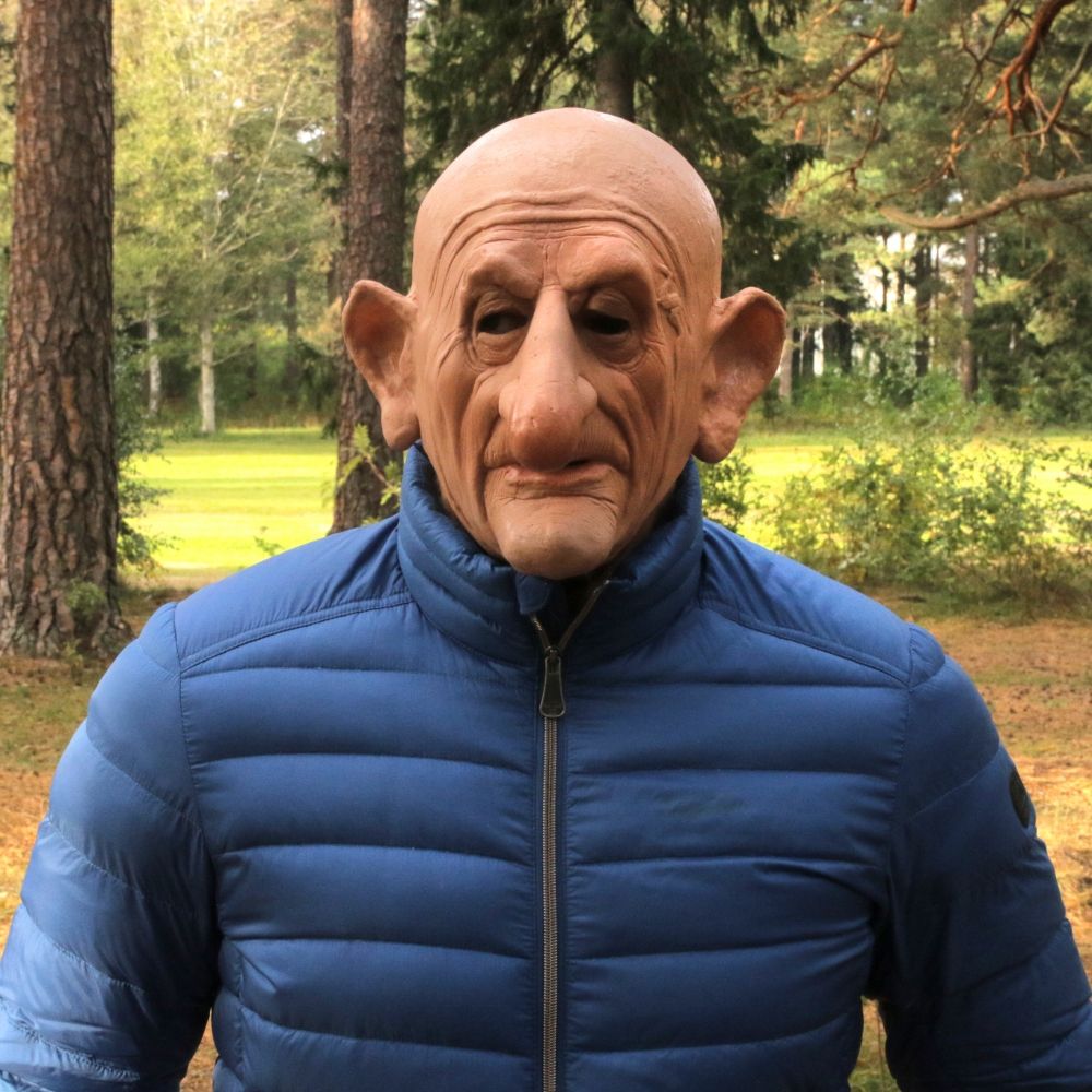 Gammal Gubbe Greyland Film Mask