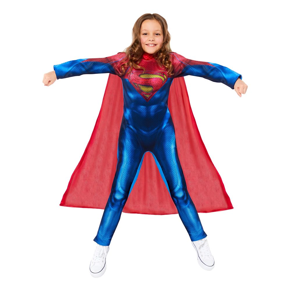 Supergirl Jumpsuit Barn Maskeraddräkt
