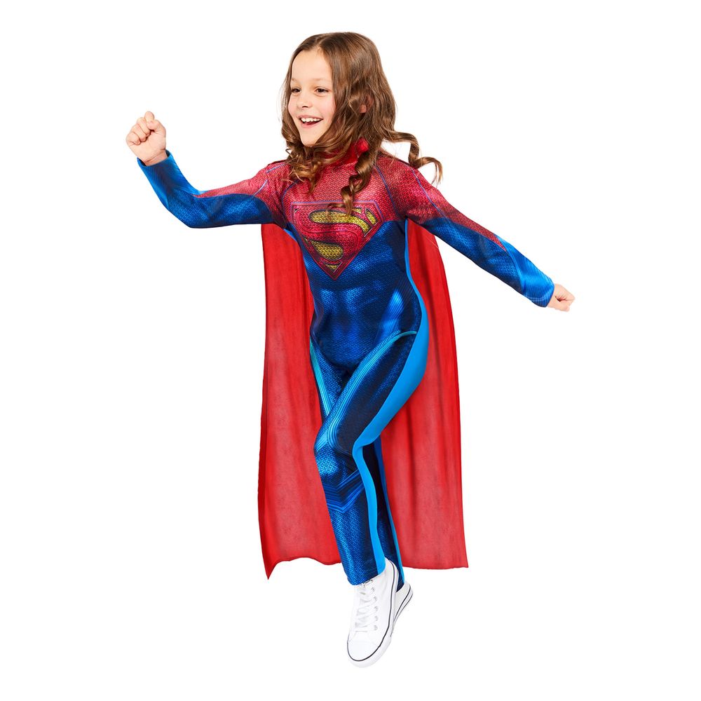 Supergirl Jumpsuit Barn Maskeraddräkt