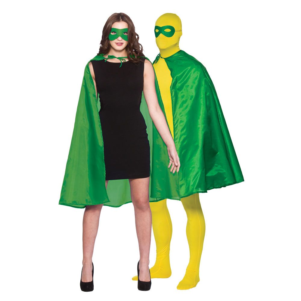 Superhjälte Cape med Mask Grön