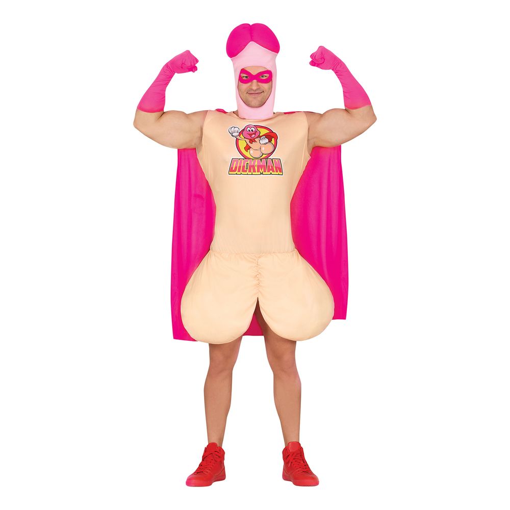 Superhjälte Dickman Maskeraddräkt