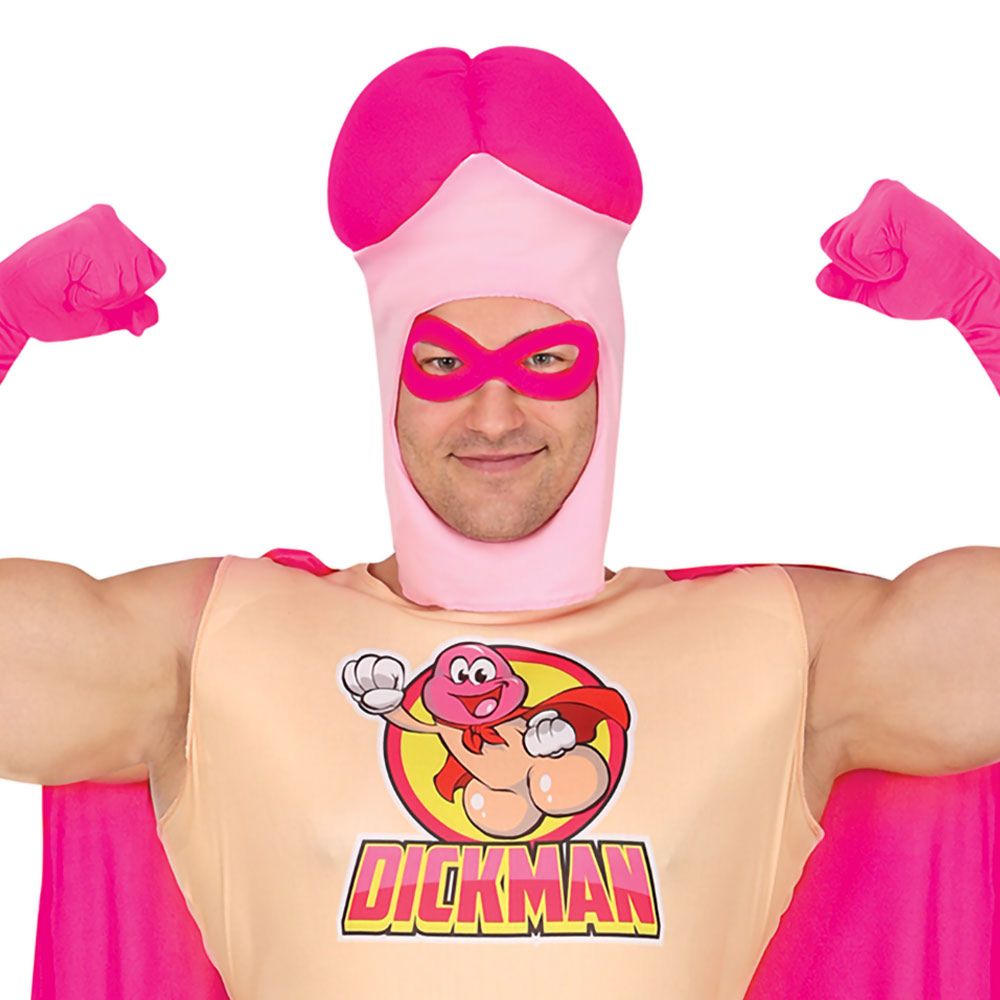 Superhjälte Dickman Maskeraddräkt