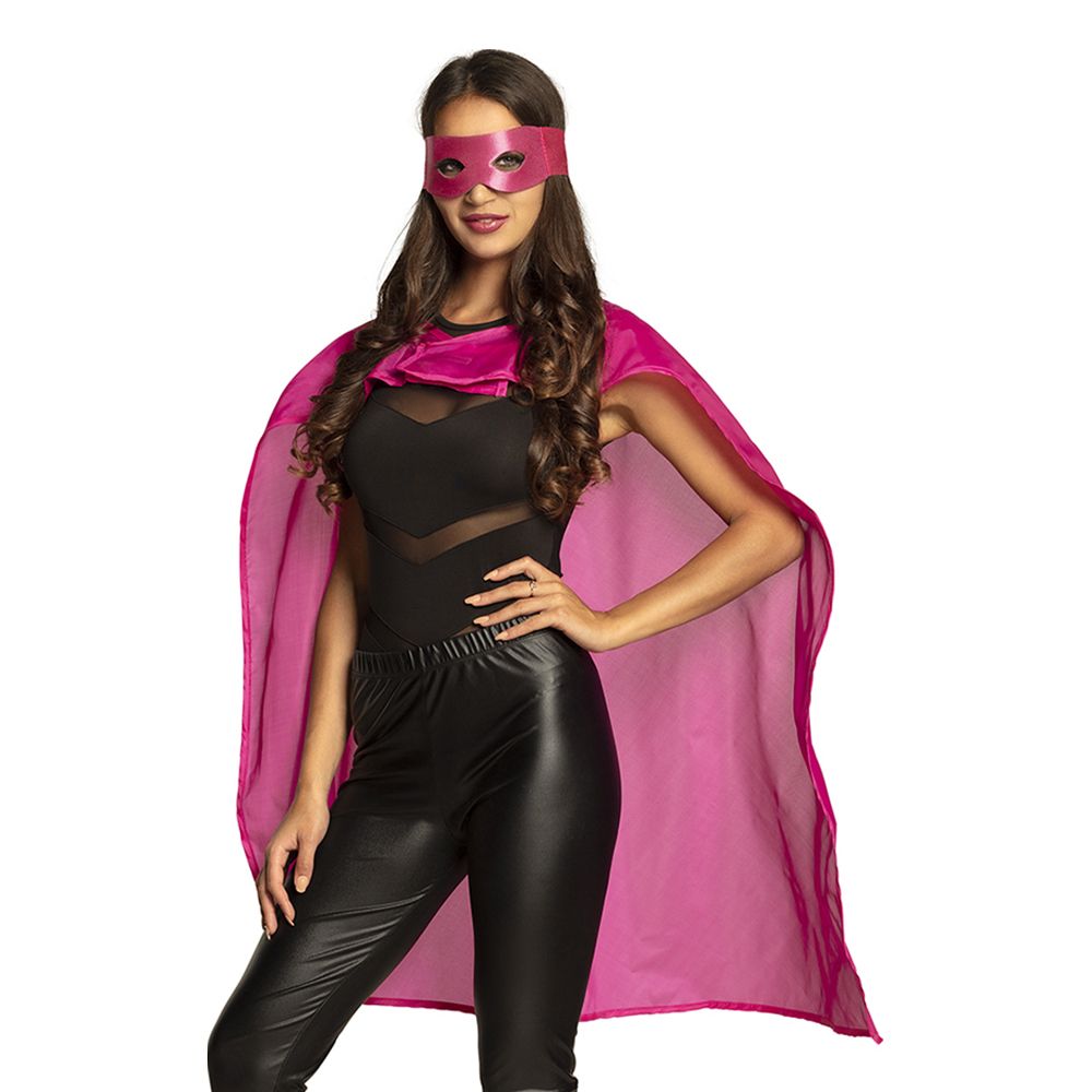 Lyserød Superhelt Kit Kostume